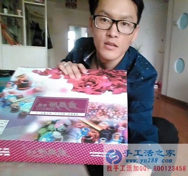 2016山東淄博正規(guī)兼職手工活在家兼職人員，在家可做的手工活串珠繡(圖1)