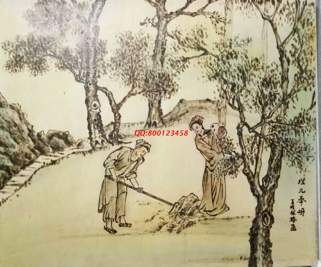 【民間手工藝品推介】邱縣傳統(tǒng)純手工烙畫，《二十四孝系列》預約定制，尺寸46*39cm