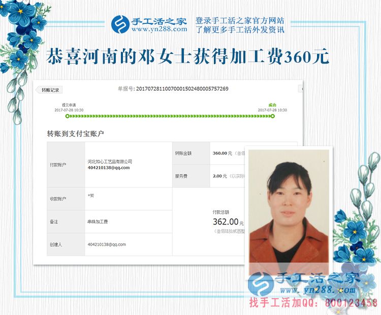 用雞蛋來(lái)核算我的手工活加工費(fèi)，我同意也很滿意(圖1)
