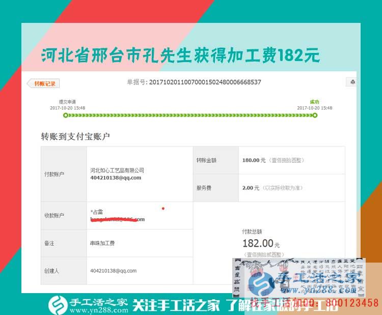 沒生意的時候咋辦？河北邢臺汽修老板孔先生兼職做串珠珠繡畫賺錢(圖1)