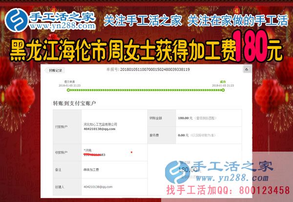 比十字繡強(qiáng)，黑龍江海倫手工愛好者周女士找到了珠繡手工活外發(fā)加工項(xiàng)目(圖1)