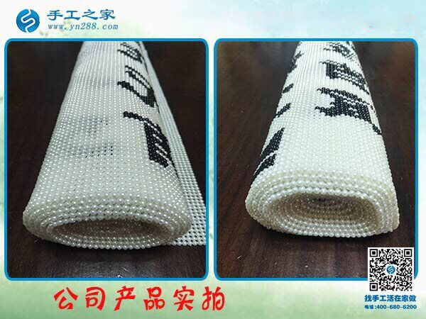 手工之家主打產(chǎn)品珠繡字畫 雅薇麗品牌 古法書畫用現(xiàn)代串珠展示！(圖1)