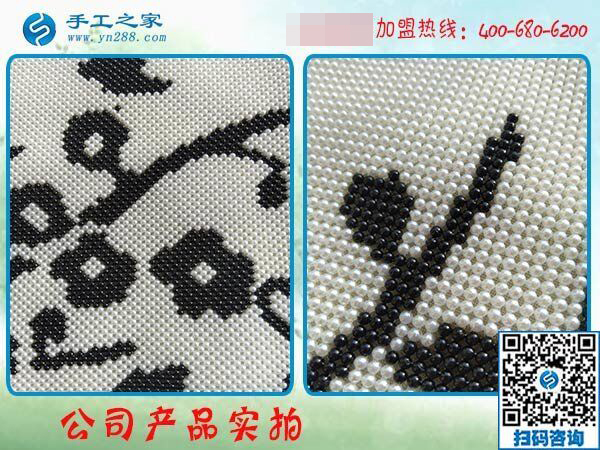 1月18日，手工加工回收項目，帶回家做的手工活就是珠繡免押金手工活，手工之家接待考察加工客戶剪影