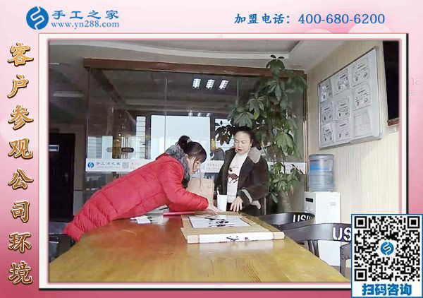 1月21日，正規(guī)供料的手工活，在家做的手工活就是串珠免押金手工活，手工之家接待考察加工客戶剪影