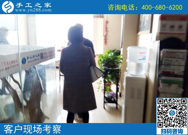 4月10日，可以在家做的手工活，正規(guī)的外發(fā)手工活，手工之家接待加工客戶考察合作剪影