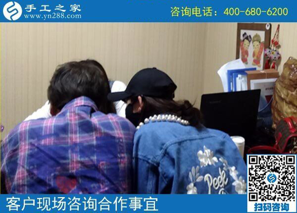 做鉆石畫手工活沒(méi)賺到錢，山東臨清市趙女士選擇手工之家串珠繡(圖1)
