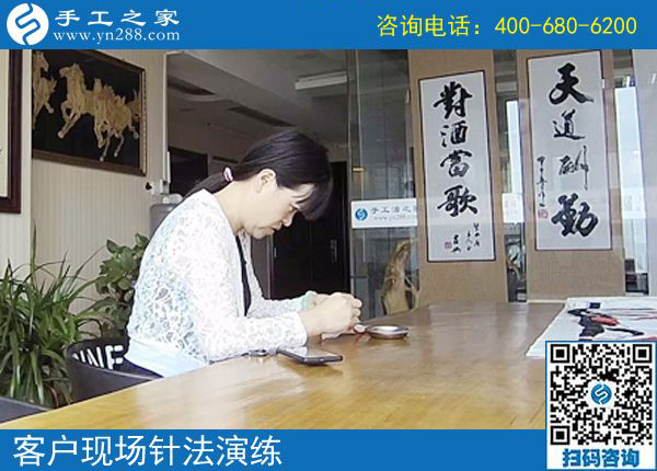 5月28日，終于知道大家為什么都選這里可以在家做的手工活了，手工之家接待考察加工客戶剪影(圖1)
