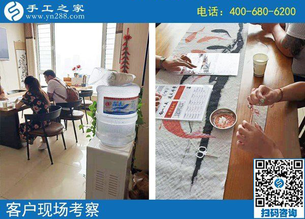 想做手工活哪里找？客戶現(xiàn)場(chǎng)考察手工之家雅薇麗珠繡(圖2)
