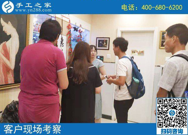 愛手工，更愛掙錢，河南安陽李女士對勵志珠珠繡手工活外發(fā)加工項目很滿意