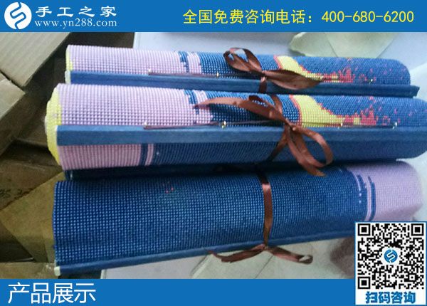 10月7日，選擇勵志珠珠繡正規(guī)手工活，邯鄲及周邊的人更多，手工之家接待考察加工客戶剪影