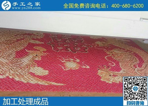 10月21日，簽正規(guī)合作協(xié)議的外發(fā)手工活，就是勵志珠珠繡，手工之家接待考察加工客戶剪影