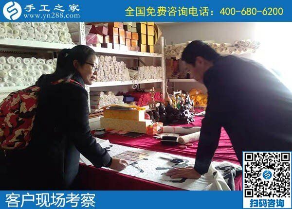 12月11日，找手工活做，正規(guī)的手工活代理加工就是勵志珠珠繡手工。手工之家接待考察加工客戶剪影
