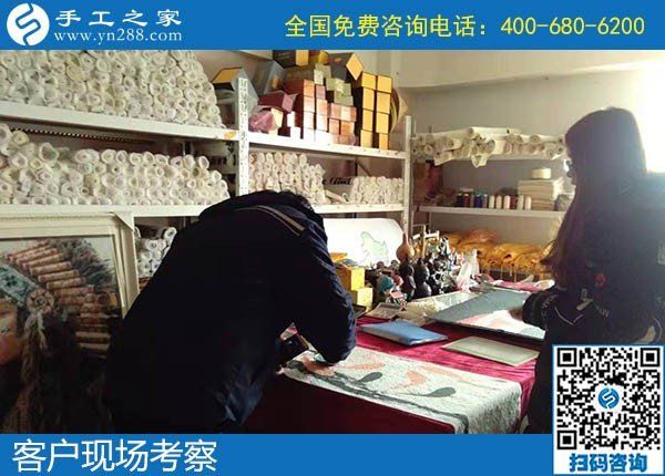 12月20日，正規(guī)可靠能賺錢的手工活加盟項(xiàng)目，就選這個(gè)勵(lì)志珠手工活，手工之家接待考察加工客戶剪影