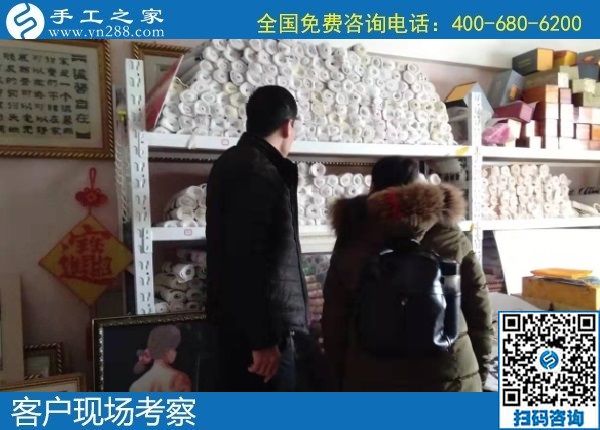1月2日，拿回家做的手工活，正規(guī)外發(fā)手工活，就是勵志珠珠繡手工，手工之家接待考察加工客戶剪影