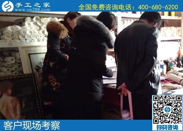 1月2日，拿回家做的手工活，正規(guī)外發(fā)手工活，就是勵志珠珠繡手工，手工之家接待考察加工客戶剪影