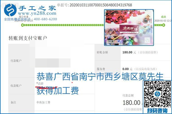 你、我、她，都能做，都能掙錢，這個手工活加盟項目是首選