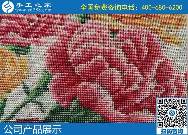 1月8日，手工活加盟項(xiàng)目，手工活拿回家做，這里的珠繡手工活更適合。手工之家勵(lì)志珠珠繡成品實(shí)拍