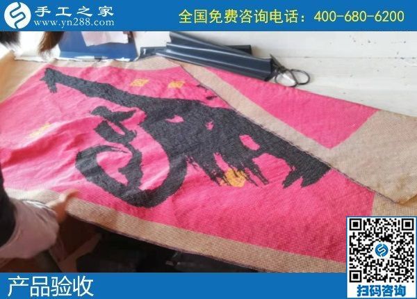 1月19日，手工活加盟項目，農(nóng)村手工活加工項目，就是珠繡手工，手工之家接待考察加工客戶剪影