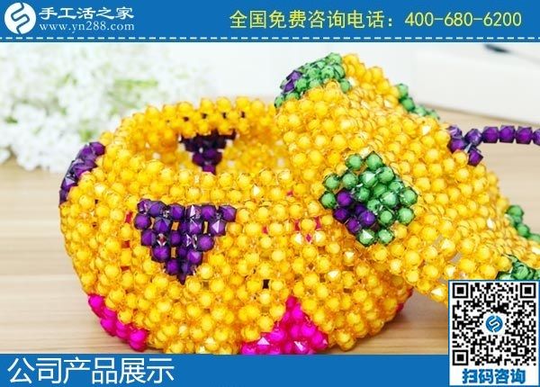 2月7日，純手工活外發(fā)加工，手工活賺錢，就選這個(gè)珠繡外發(fā)手工活，手工之家珠繡立體串珠類成品實(shí)拍