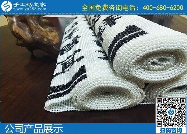 2月10日，想找手工活外發(fā)加工，選十多年歷史的成功企業(yè)手工之家能掙錢，勵(lì)志珠珠繡成品展示