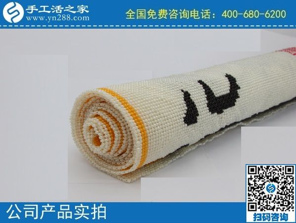 2月13日，手工活代理加工，拿回家做的手工活，重創(chuàng)新的珠繡值得選擇，手工之家勵志珠珠繡成品實(shí)拍