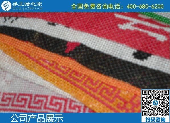 2月15日，純手工活外發(fā)加工項目，能掙錢的手工活就是勵志珠珠繡外發(fā)項目，手工之家勵志珠珠繡成品展示