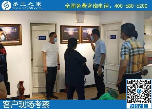 6月3日，富有愛心的手工活外發(fā)加工企業(yè)，對大家說在家做珠繡是個好選擇，手工之家接待考察合作客戶剪影