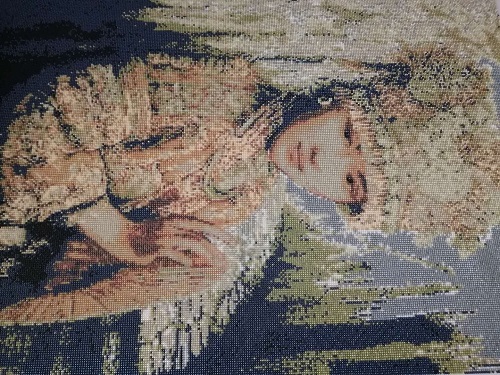 《苗族少女》民族風(fēng)系列，勵(lì)志珠珠繡純手工圖紙及成品(圖3)