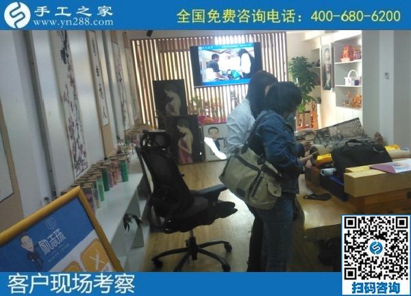 10月16日，可以帶回家做的手工活，手工活外發(fā)回收，這里的珠繡手工活值得選擇，手工之家接待考察加工客戶剪影