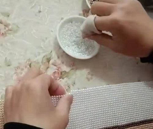 一份收入，一份底氣！-----16年10月開始，遼寧尹女士做手工之家的珠繡手工