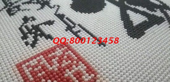 8月30日，在家做的手工活，可以寄到家做的手工活就是手工之家的珠繡外發(fā)手工活，放心、合適，圖為勵(lì)志珠珠繡成品細(xì)節(jié)實(shí)拍