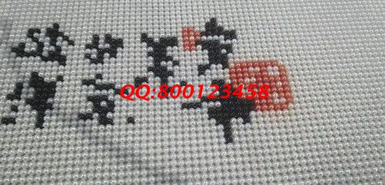9月25日，可以寄到家做的手工活，簡(jiǎn)單好做的外發(fā)手工活，在家做手工活要認(rèn)真用心，圖為勵(lì)志珠珠繡成品細(xì)節(jié)實(shí)拍