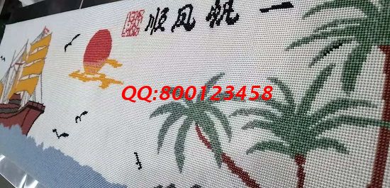 11月25日，想做手工之家的珠繡手工活代理加工項(xiàng)目，這個可以在家做的手工活很滿意，每次會領(lǐng)多少加工材料？圖為勵志珠珠繡成品細(xì)節(jié)實(shí)拍