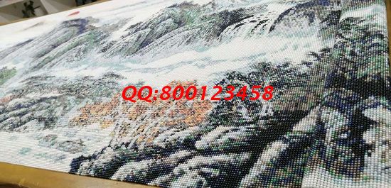 11月15日，找拿回家做的手工活，想做手工活掙錢，就業(yè)還是創(chuàng)業(yè)都可以選這個(gè)企業(yè)，圖為勵(lì)志珠珠繡成品細(xì)節(jié)實(shí)拍