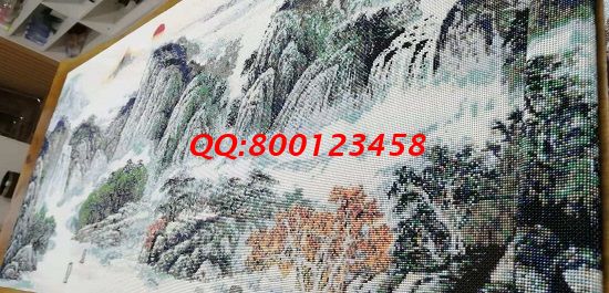 11月15日，找拿回家做的手工活，想做手工活掙錢，就業(yè)還是創(chuàng)業(yè)都可以選這個(gè)企業(yè)，圖為勵(lì)志珠珠繡成品細(xì)節(jié)實(shí)拍