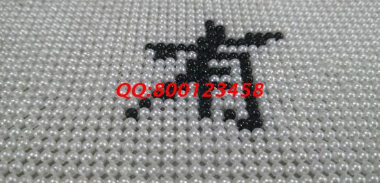 12月17日，冬天在家做手工活加工，可以帶回家做的手工活選手工之家的珠繡串珠手工活外發(fā)加工項目，圖為勵志珠珠繡成品細(xì)節(jié)實拍(圖2)