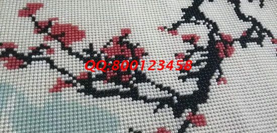 12月17日，冬天在家做手工活加工，可以帶回家做的手工活選手工之家的珠繡串珠手工活外發(fā)加工項目，圖為勵志珠珠繡成品細(xì)節(jié)實拍(圖1)