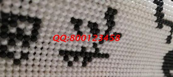 2月11日，正規(guī)外發(fā)手工活，可以在家做的手工活兼職，手工之家的珠繡串珠長期穩(wěn)定，圖為勵志珠珠繡成品細節(jié)實拍