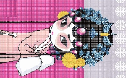 3月31日，手工工藝品DIY深受年輕人的喜歡，可以寄到家做的手工活，為什么很多人要開手工工作室，圖為勵志珠平面珠繡定制手工產(chǎn)品及圖紙剪影