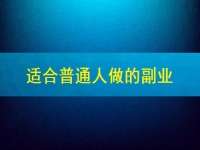 適合普通人做的副業(yè)在這里，居家靈活自由收入還好