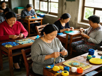 在家沒活兒干，試試拿貨回家做，小成本創(chuàng)業(yè)開手工加工廠很適合