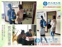 5月15日，想接正規(guī)廠家的手工活就找雅薇麗珠繡手工加工回收項(xiàng)目，手工之家接待考察加工客戶剪影