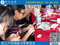 7月2日，在家賺錢的手工活，正規(guī)的外發(fā)手工活，手工之家接待考察加工客戶剪影