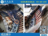 做珠繡手工活，針法簡單，需要的是耐心還需要細(xì)心
