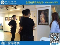 5月2日，正規(guī)加工回收手工活，可以拿回家做的手工活，就選勵(lì)志珠珠繡，手工之家接待考察合作加工客戶