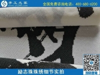 7月5日，找手工活拿回家做，這個手工活加工項目是怎樣保證合格率的？勵志珠珠繡成品細節(jié)實拍