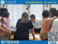 7月27日，是不是可信可靠的外發(fā)手工活，用加工費(fèi)結(jié)算判斷是個(gè)好方法，手工之家接待考察加工客戶剪影