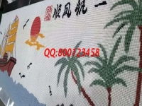 11月25日，想做手工之家的珠繡手工活代理加工項目，這個可以在家做的手工活很滿意，每次會領(lǐng)多少加工材料？圖為勵志珠珠繡成品細節(jié)實拍