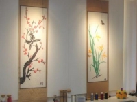 梅蘭竹菊主題珠繡，藝術(shù)內(nèi)核，手工制作，既裝扮生活又帶來財富